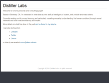 Tablet Screenshot of distillerlabs.com